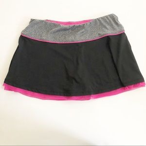 Pink and Black Running Skirt